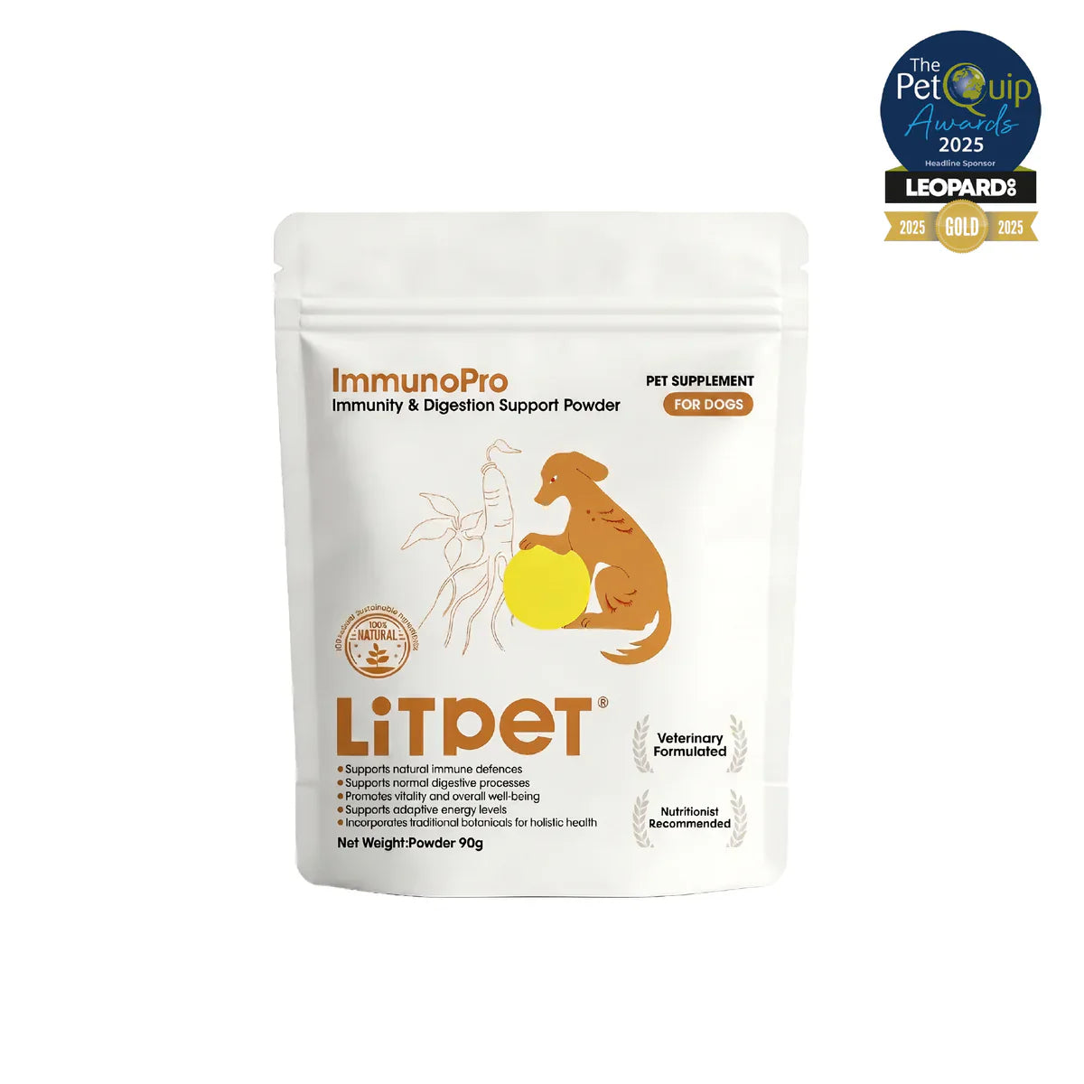 LitPet ImmunoPro - Immunity and Digestion Support Powder 90g