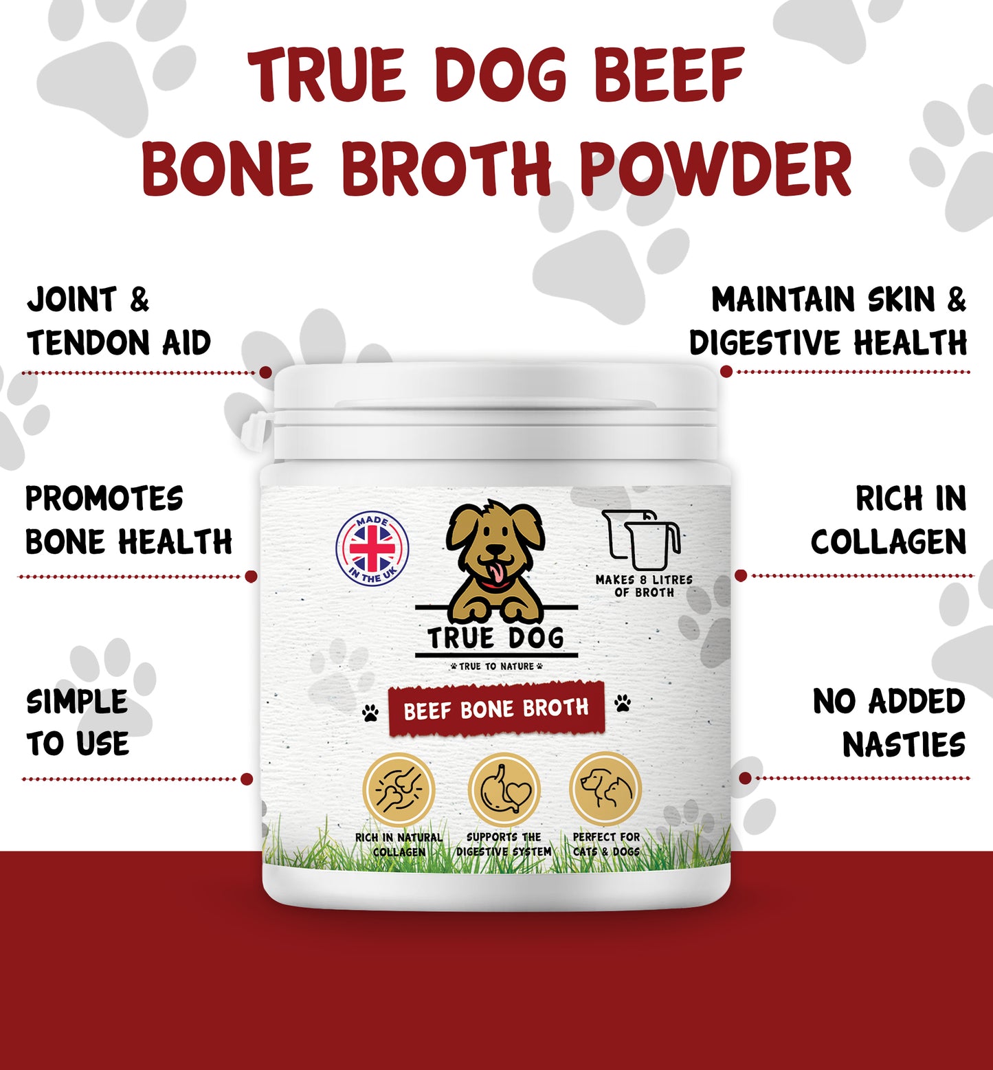 Beef Bone Broth Powder for Dogs