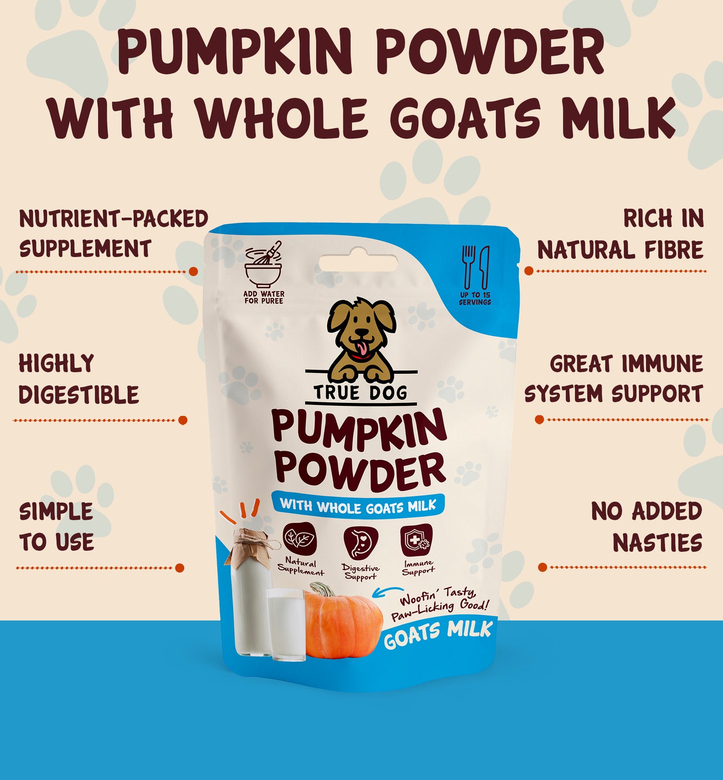 Pumpkin Powder with Goats Milk 100g