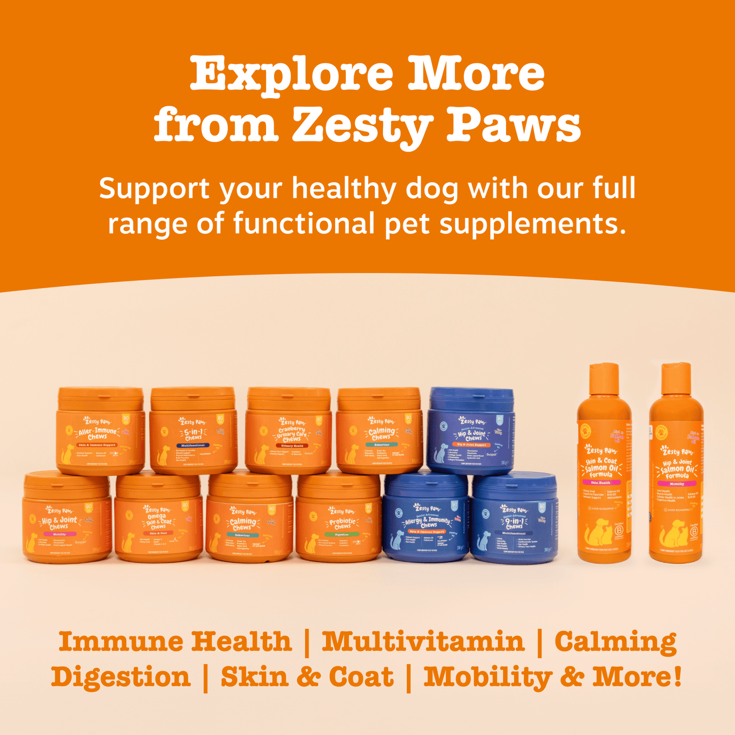 Natures Grub 250ml Zesty Paws Skin & Coat Salmon Oil 250ml