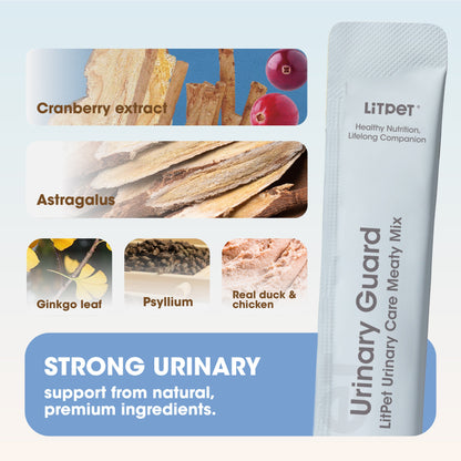 LitPet Urinary Guard Meaty Mix Paste for Cats & Dogs - 10 Sachets