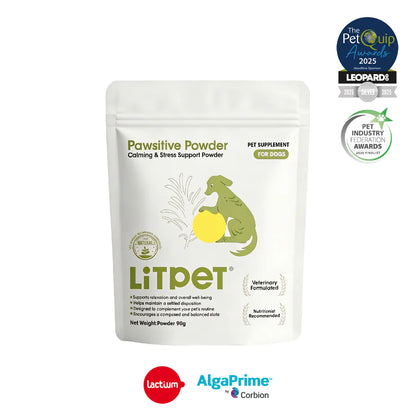 LitPet Pawsitive Powder - Calming & Stress Relief Support 90g