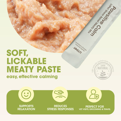 LitPet Pawsitive Calm Meaty Mix Paste for Cats & Dogs - 10 Sachets