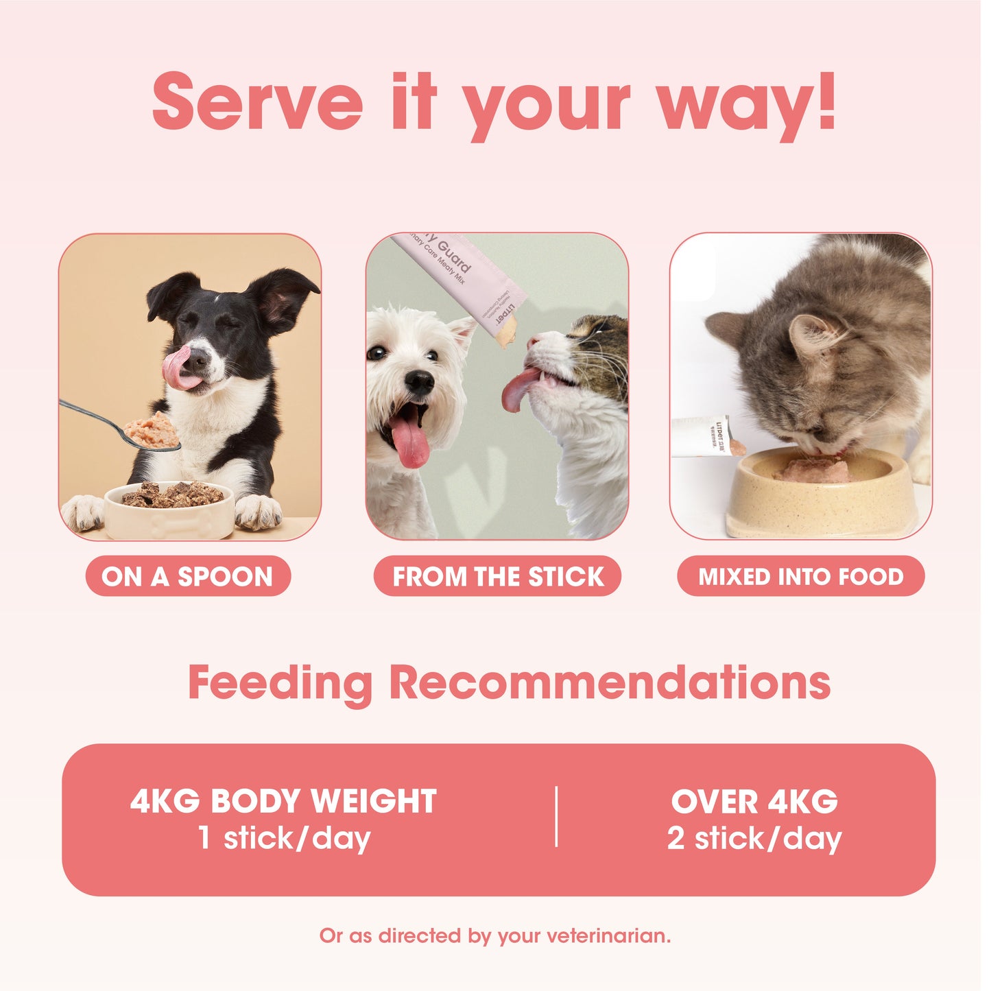 LitPet Digest Well Meaty Mix Paste for Cats & Dogs - 10 Sachets