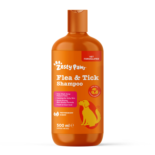 Zesty Paws Flea & Tick Shampoo 500ml