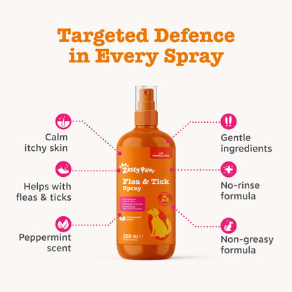 Zesty Paws Flea & Tick Spray 250ml