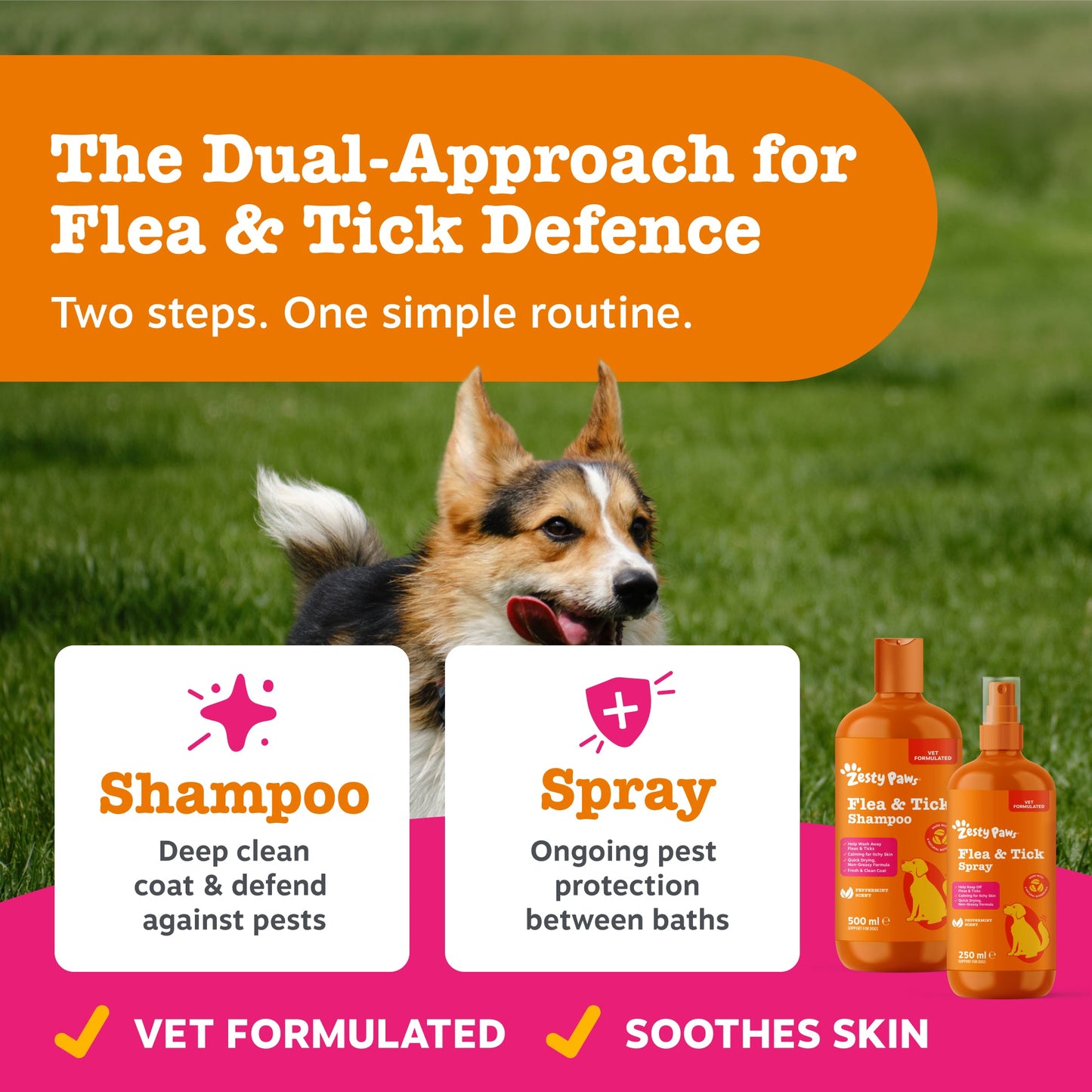 Zesty Paws Flea & Tick Spray 250ml