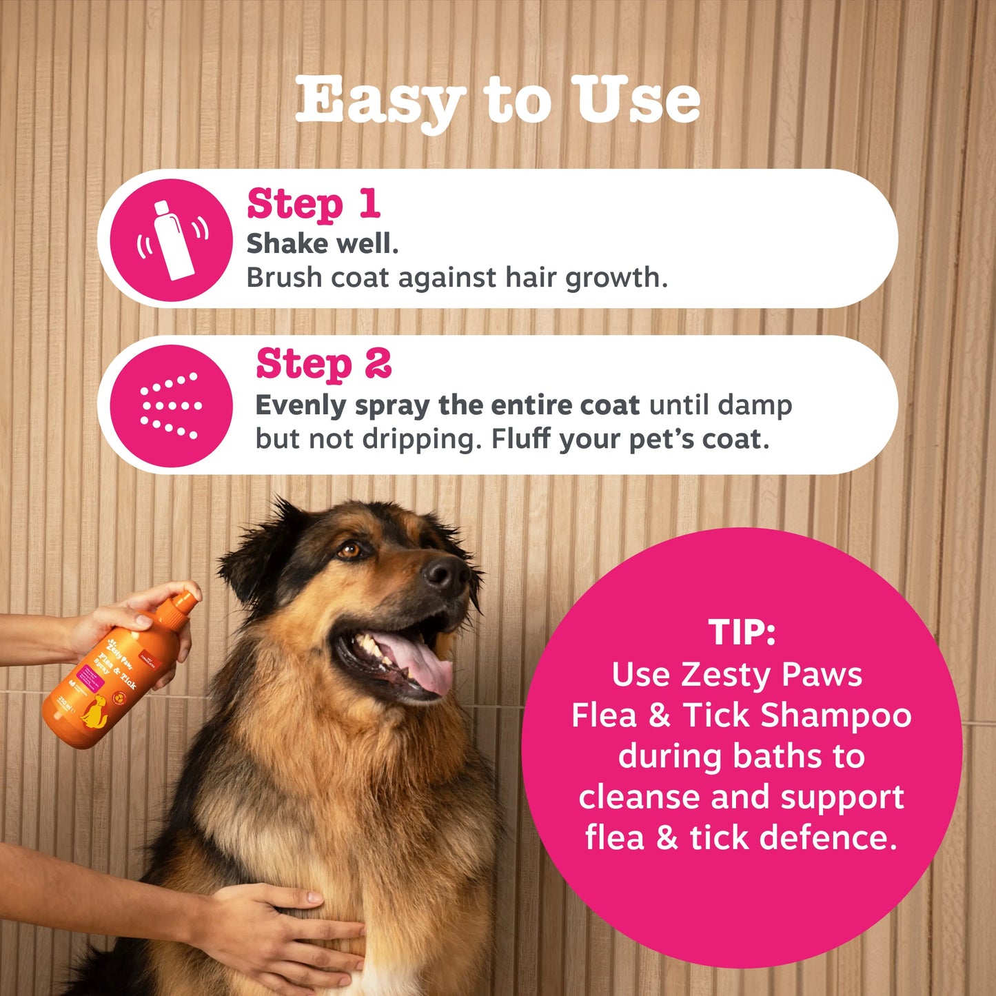 Zesty Paws Flea & Tick Spray 250ml