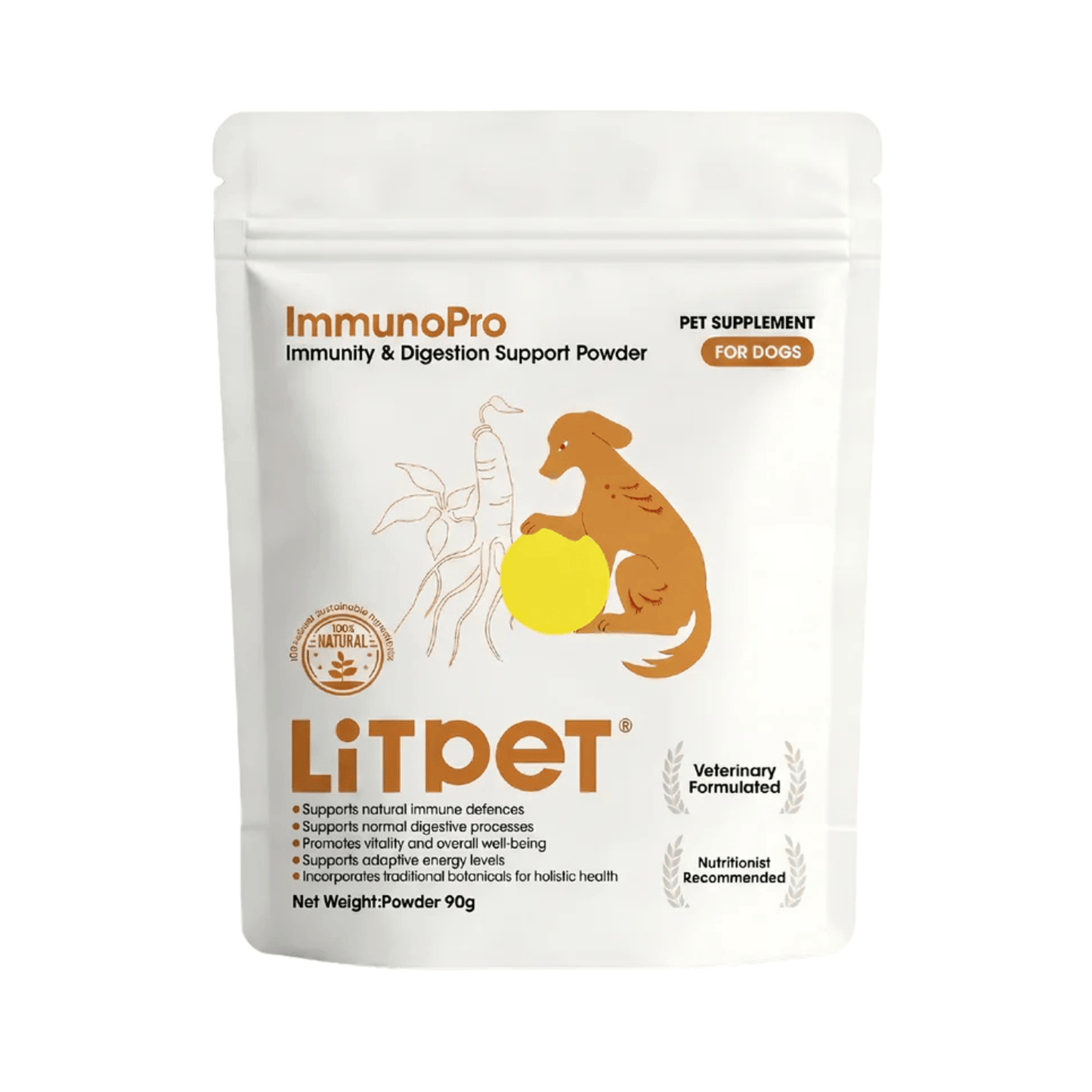 LitPet ImmunoPro - Immunity and Digestion Support Powder 90g
