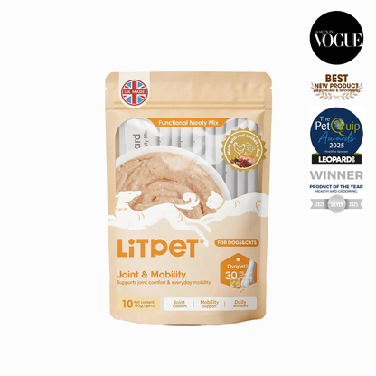 LitPet Joint & Mobility Care Meaty Mix Paste for Cats & Dogs - 10 Sachets