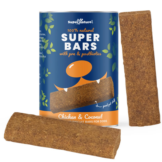 Super Bars - Chicken & Coconut Baked Treat Bars for Dogs 400g