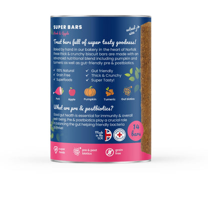 Super Bars - Pork & Apple Baked Treat Bars for Dogs 400g
