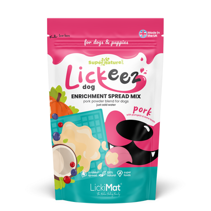 Supernature X LickiMat® Pork Lickeez For Dogs 100g