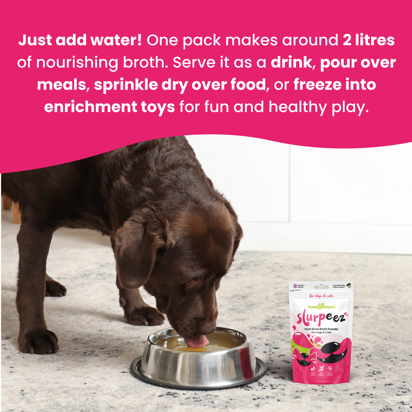 Slurpeez Bone Broth Powder 100% Pork 60g