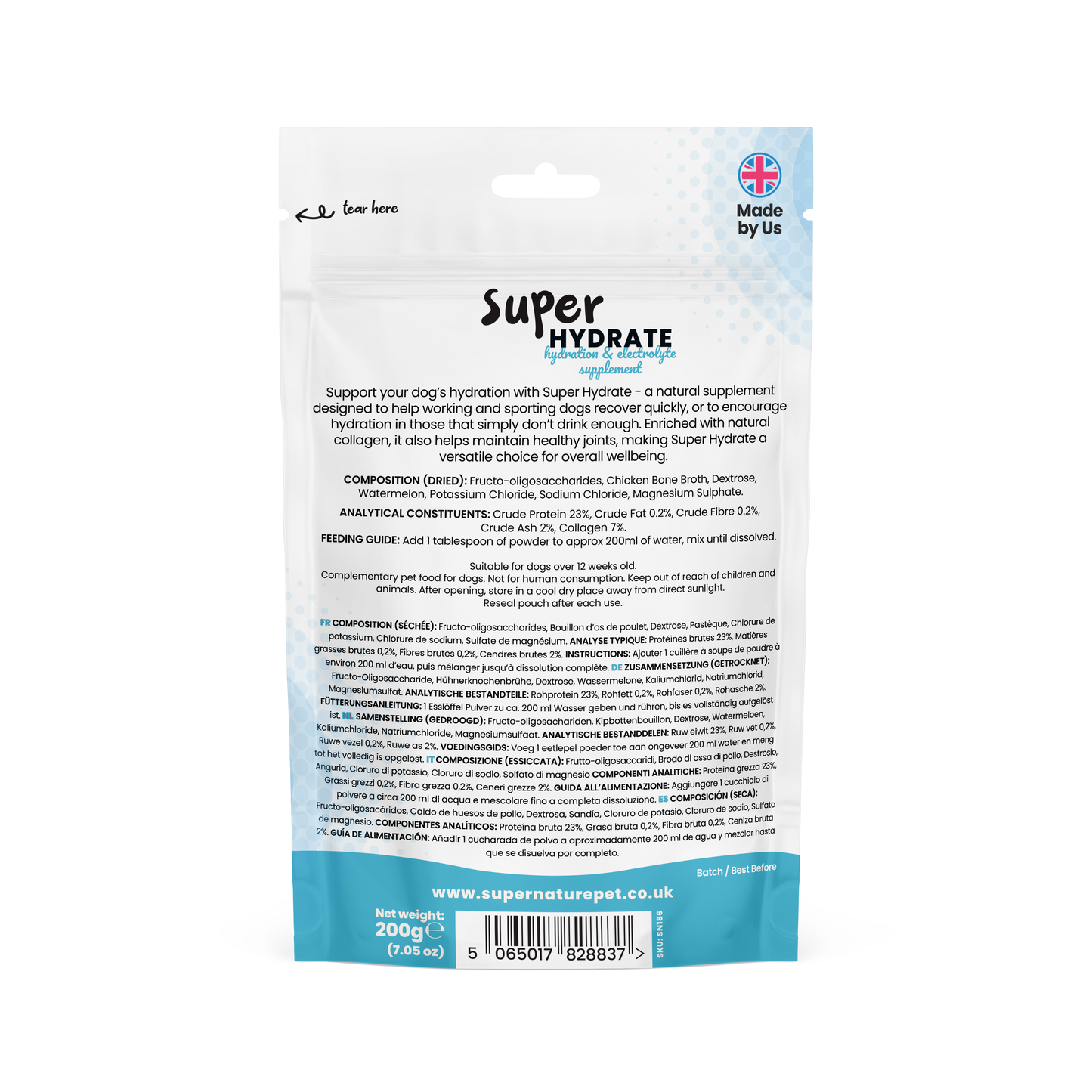 Supernature Super Hydrate 200g - Hydration & Recovery Supplement