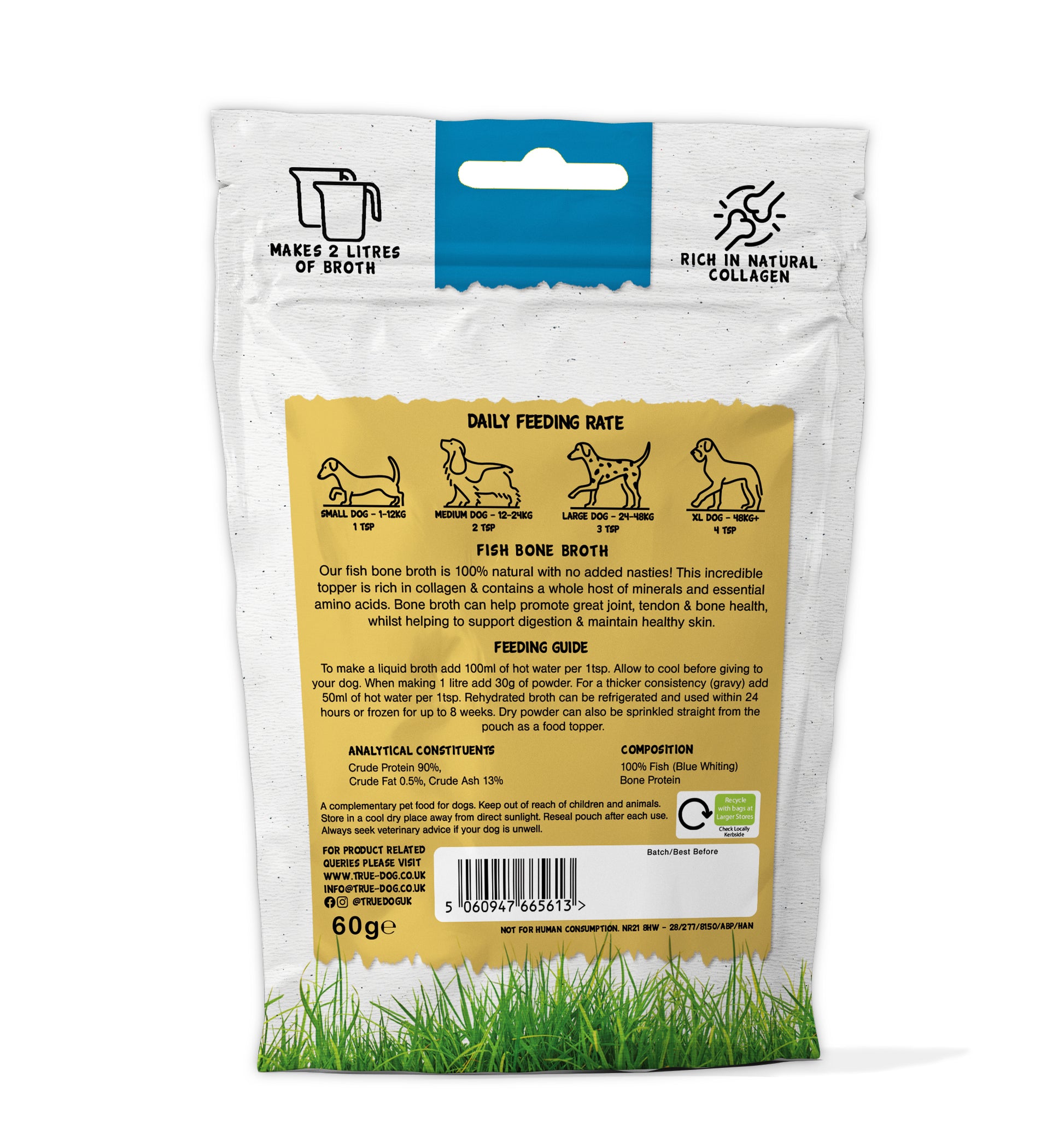 Fish Bone Broth for Dogs High in Collagen Joint Support – True