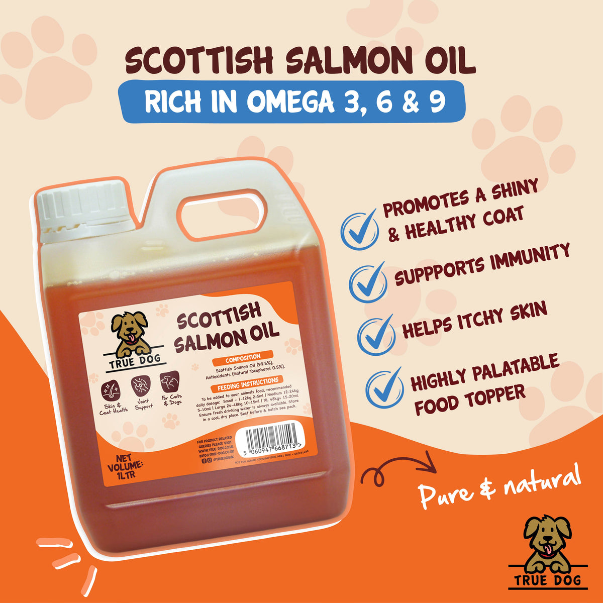 Salmon Oil 1L Jerry Can