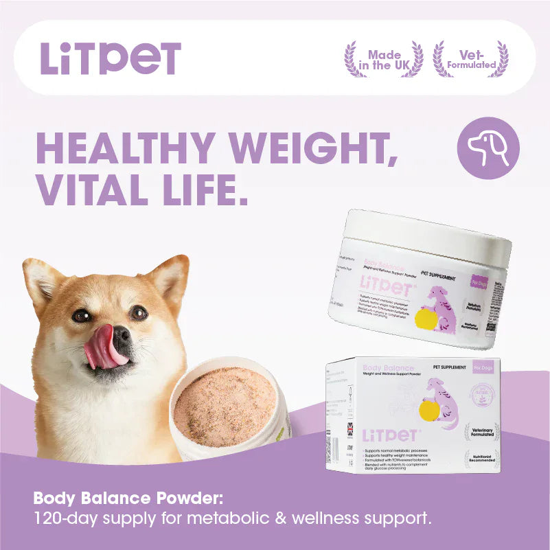 Natures Grub LitPet Body Balance - Weight and Wellness Support Powder 200g