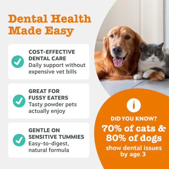 Zesty Paws Cat & Dog Dental Powder 180g