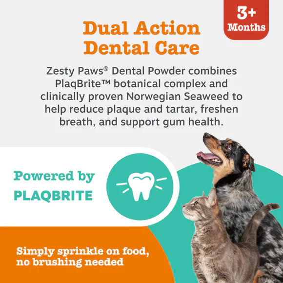 Zesty Paws Cat & Dog Dental Powder 180g