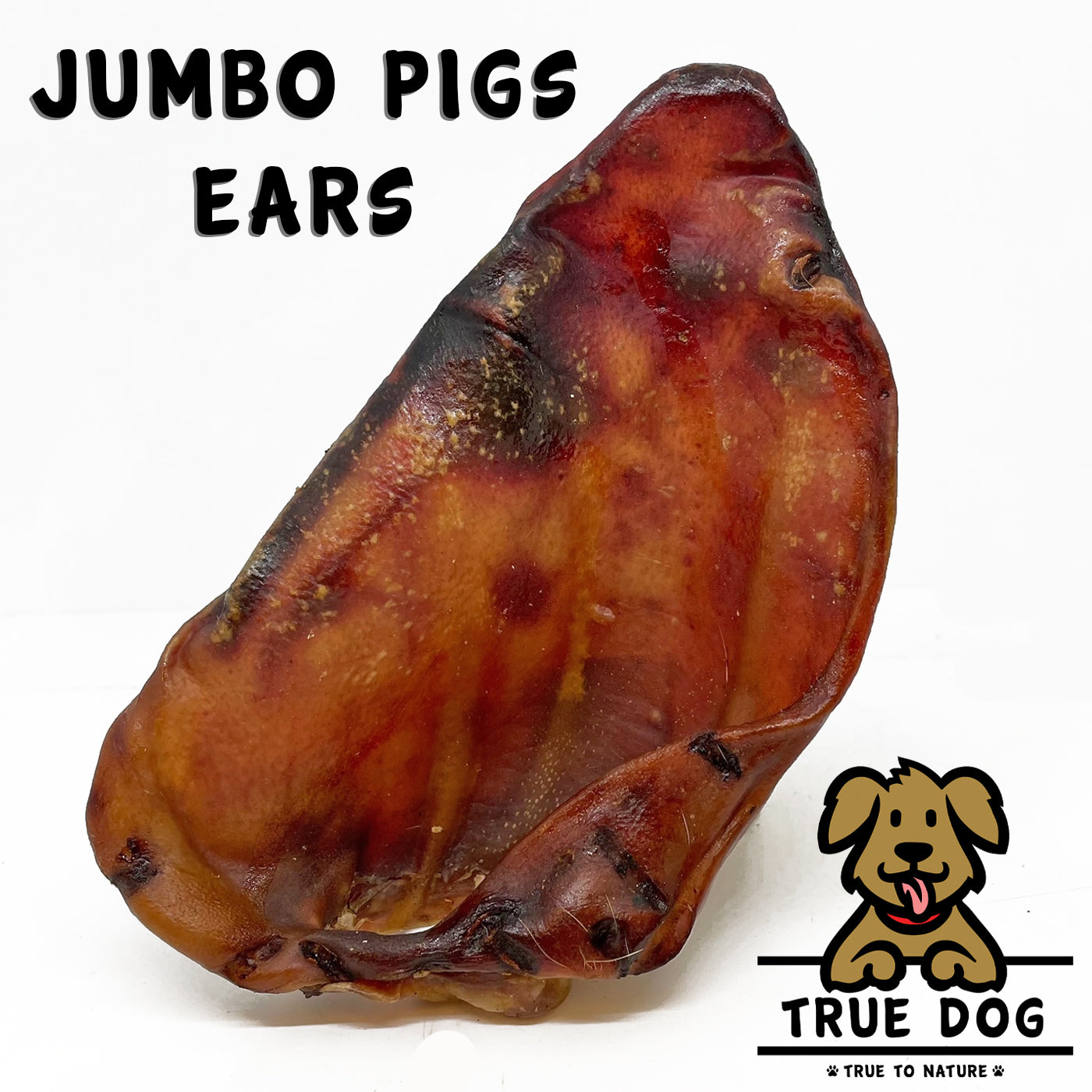 Jumbo Pigs Ears for Dogs, Natural Chew Treat True Dog UK